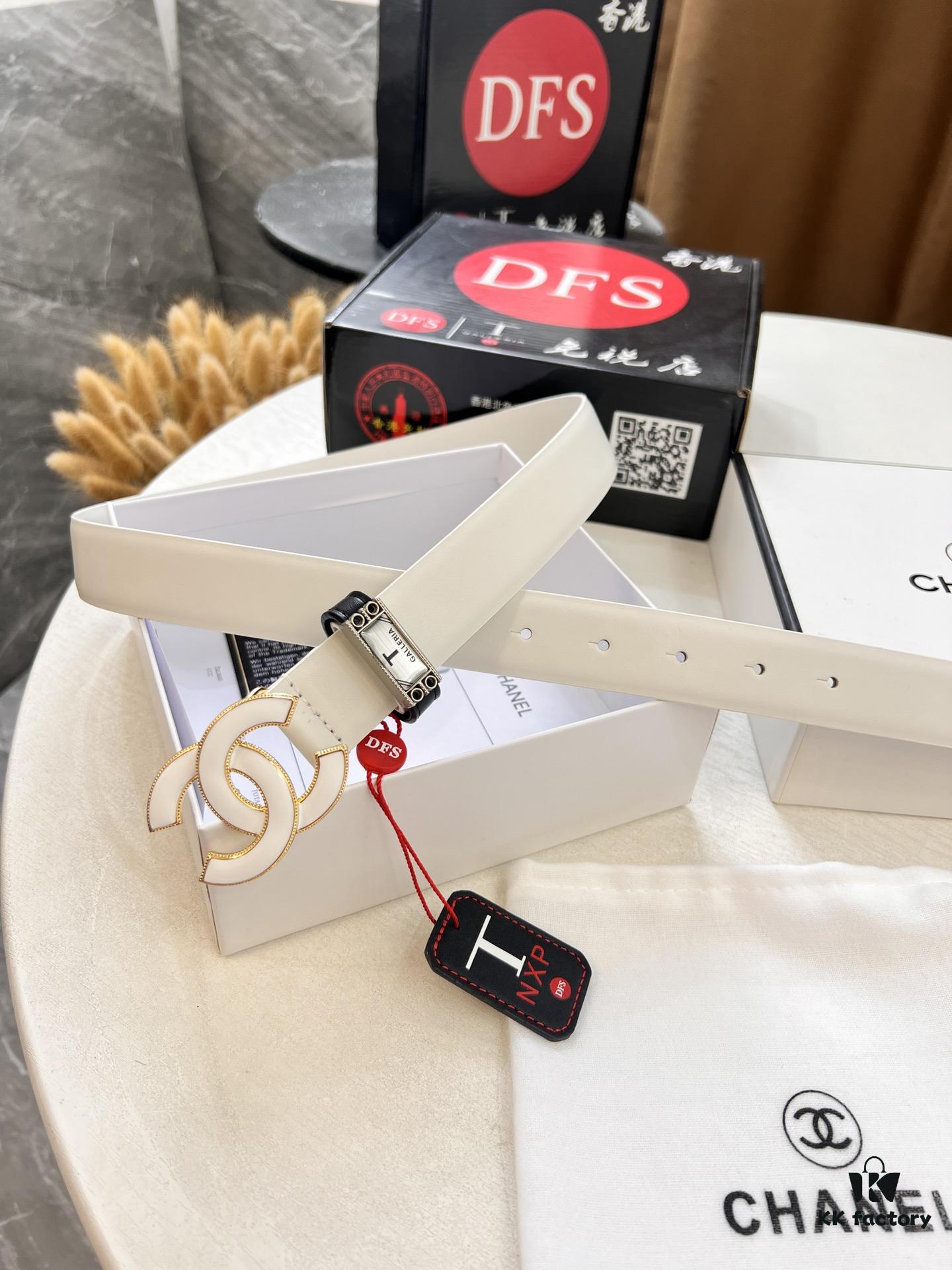 Chanel-style Women's Bag, Hong Kong Duty-Free T Gift Box 🎁 (NXP RFID Tag for Official Website Authentication, Genuine Anti-Counterfeit Chip)