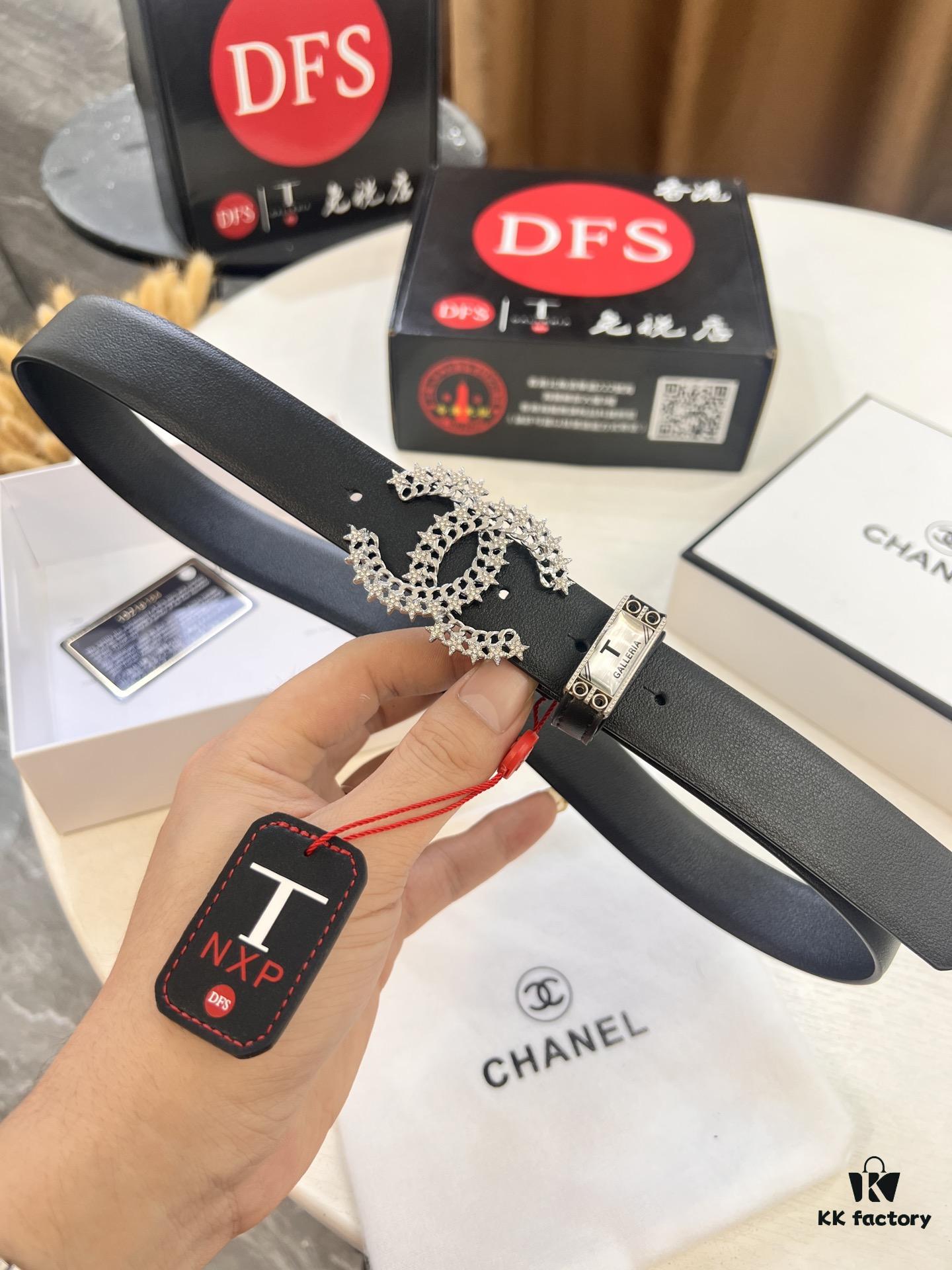 Chanel-style Women's Bag, Hong Kong Duty-Free T Gift Box 🎁 (NXP RFID Tag for Official Website Verification, Authentic Anti-Counterfeit Chip)