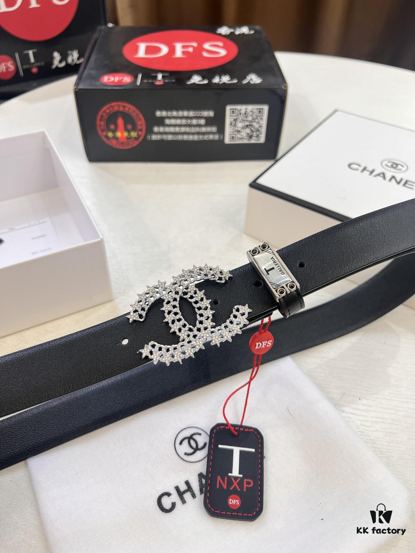 Chanel-style Women's Bag, Hong Kong Duty-Free T Gift Box 🎁 (NXP RFID Tag for Official Website Verification, Authentic Anti-Counterfeit Chip)