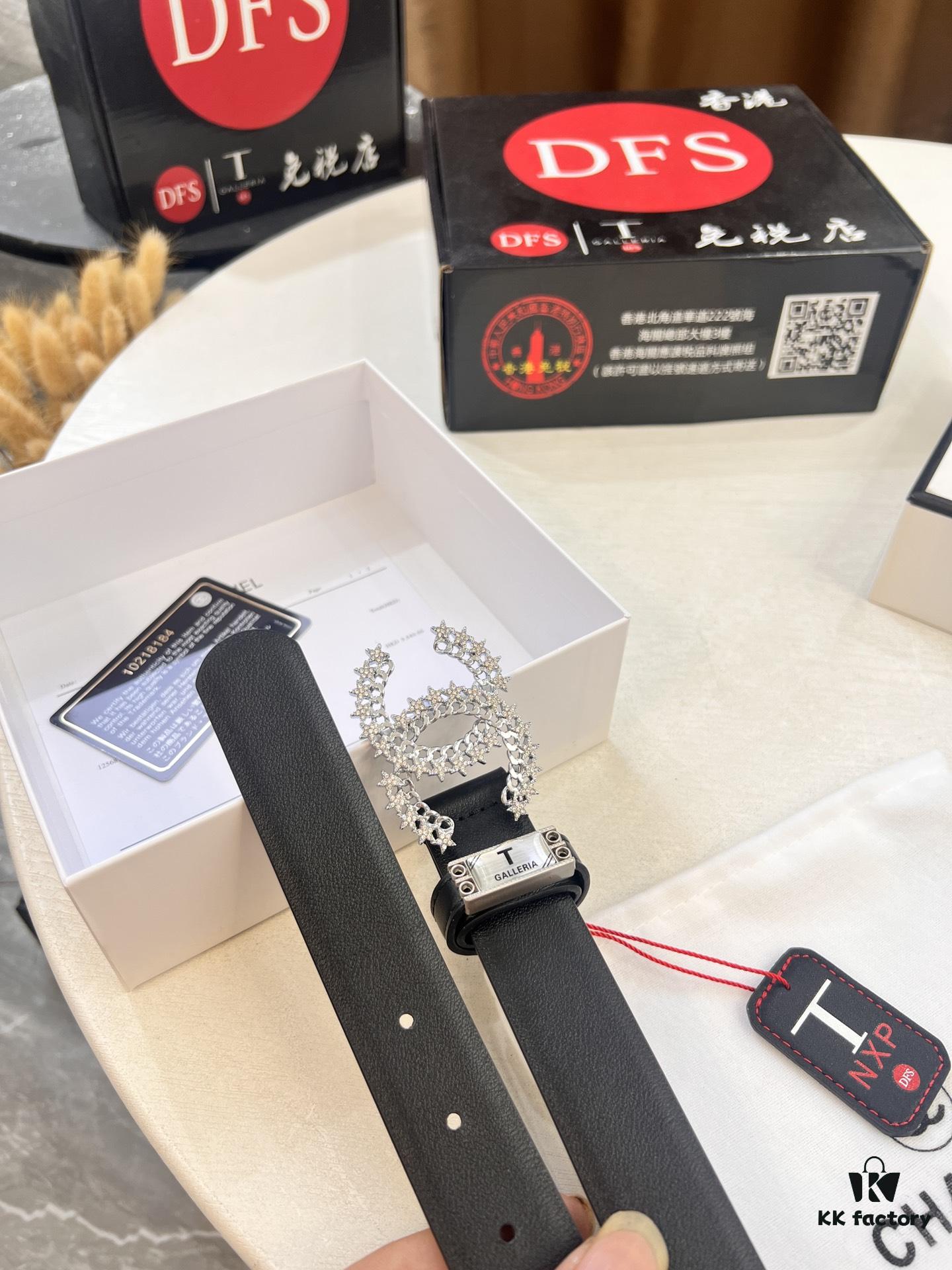 Chanel-style Women's Bag, Hong Kong Duty-Free T Gift Box 🎁 (NXP RFID Tag for Official Website Verification, Authentic Anti-Counterfeit Chip)