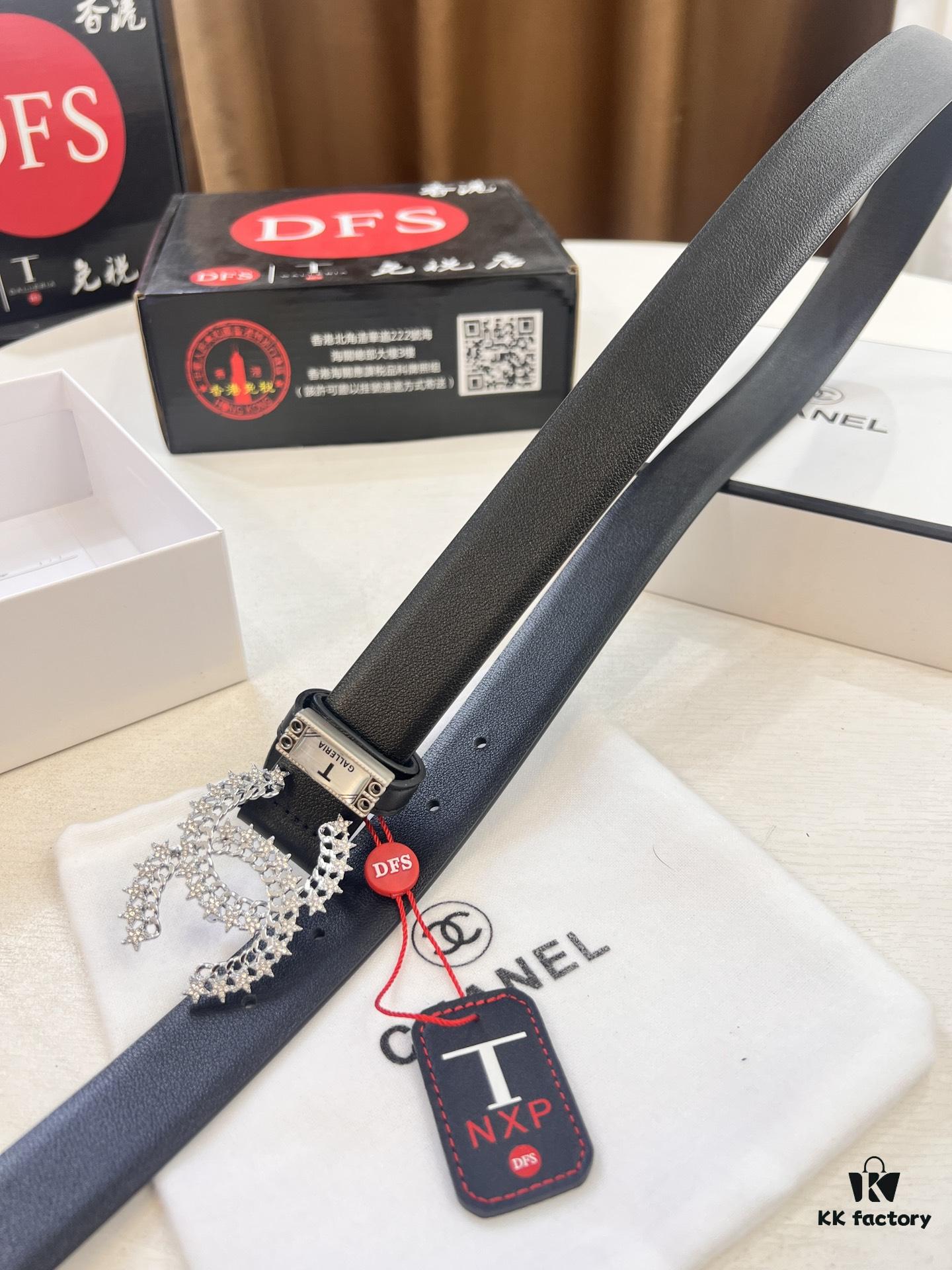 Chanel-style Women's Bag, Hong Kong Duty-Free T Gift Box 🎁 (NXP RFID Tag for Official Website Verification, Authentic Anti-Counterfeit Chip)