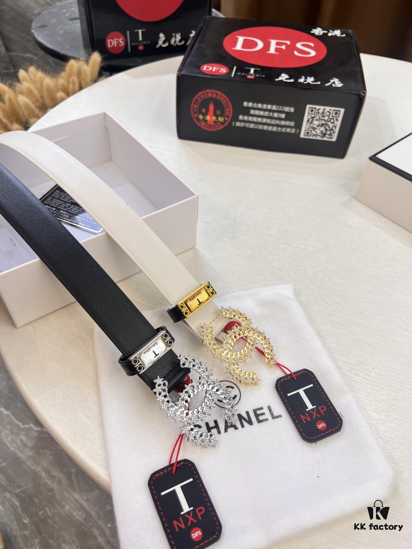 Chanel-style Women's Bag, Hong Kong Duty-Free T Gift Box 🎁 (NXP RFID Tag for Official Website Verification, Authentic Anti-Counterfeit Chip)
