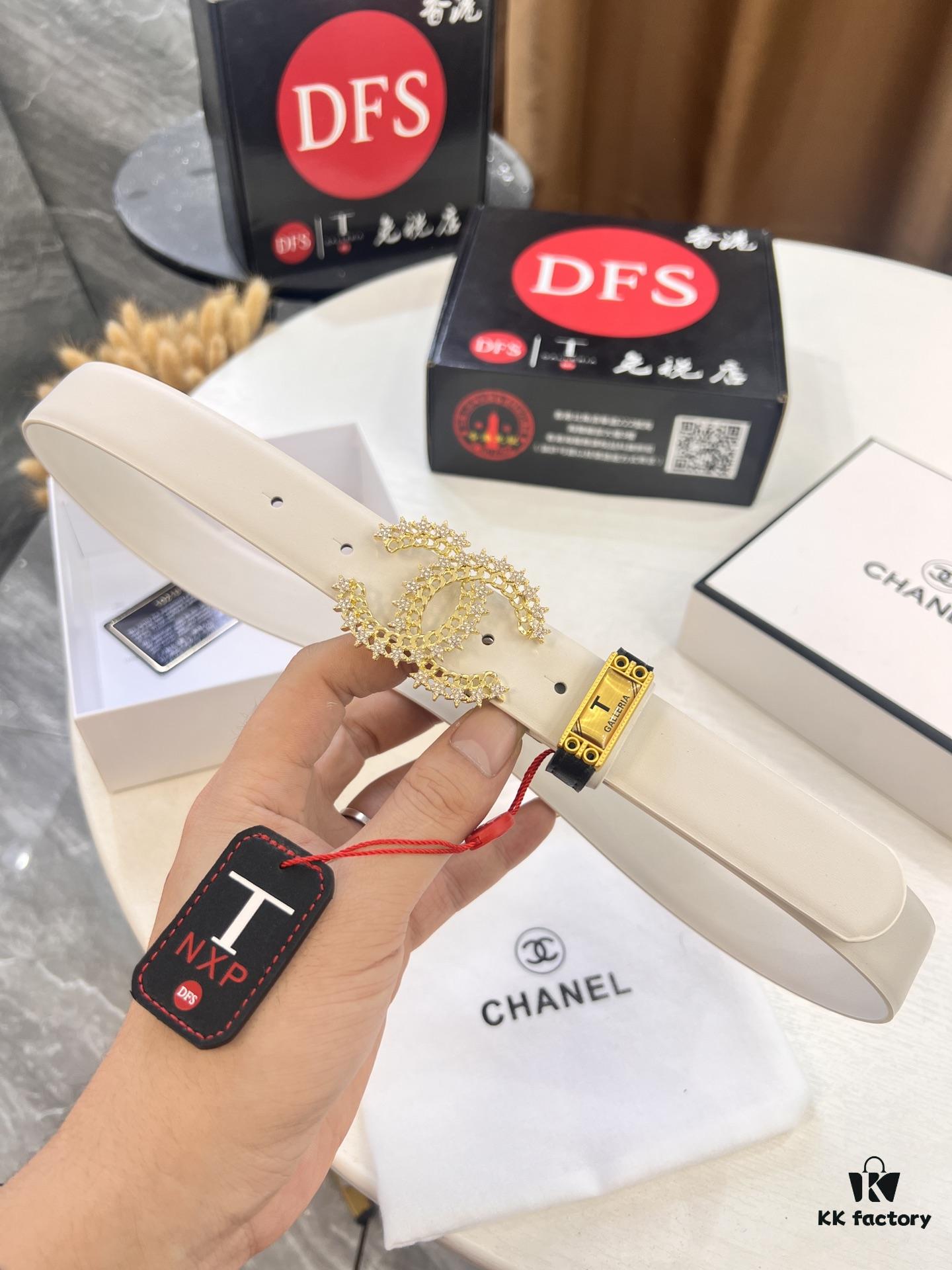 Chanel-style Women's Bag, Hong Kong Duty-Free T Gift Box 🎁 (NXP RFID Tag for Official Website Authentication, Genuine Anti-Counterfeit Chip)