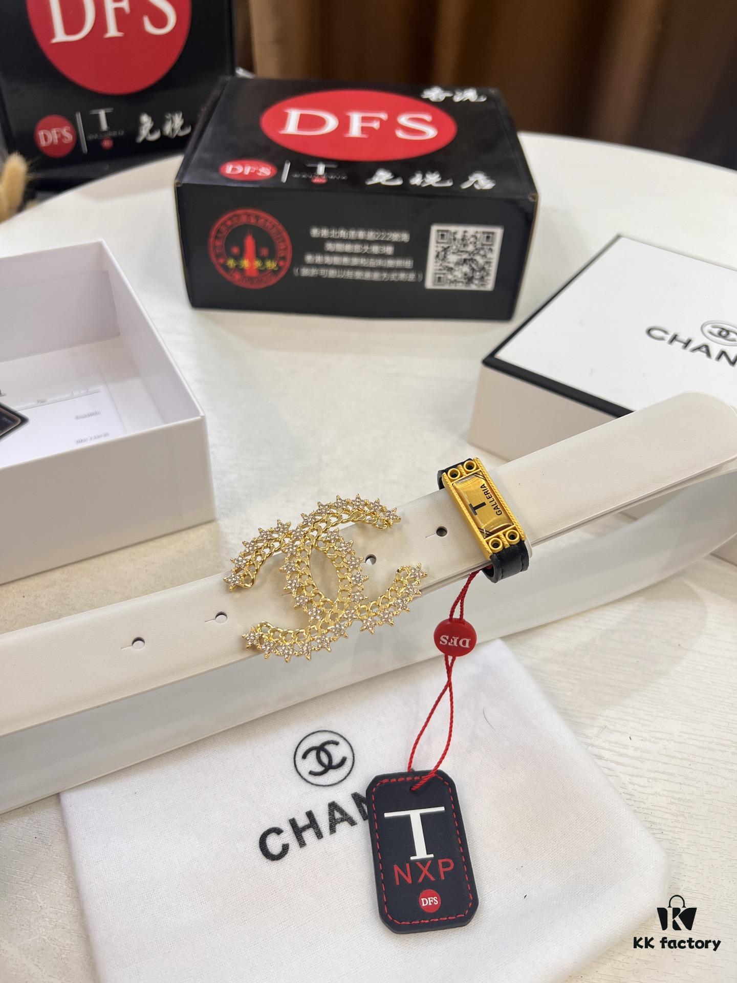 Chanel-style Women's Bag, Hong Kong Duty-Free T Gift Box 🎁 (NXP RFID Tag for Official Website Authentication, Genuine Anti-Counterfeit Chip)