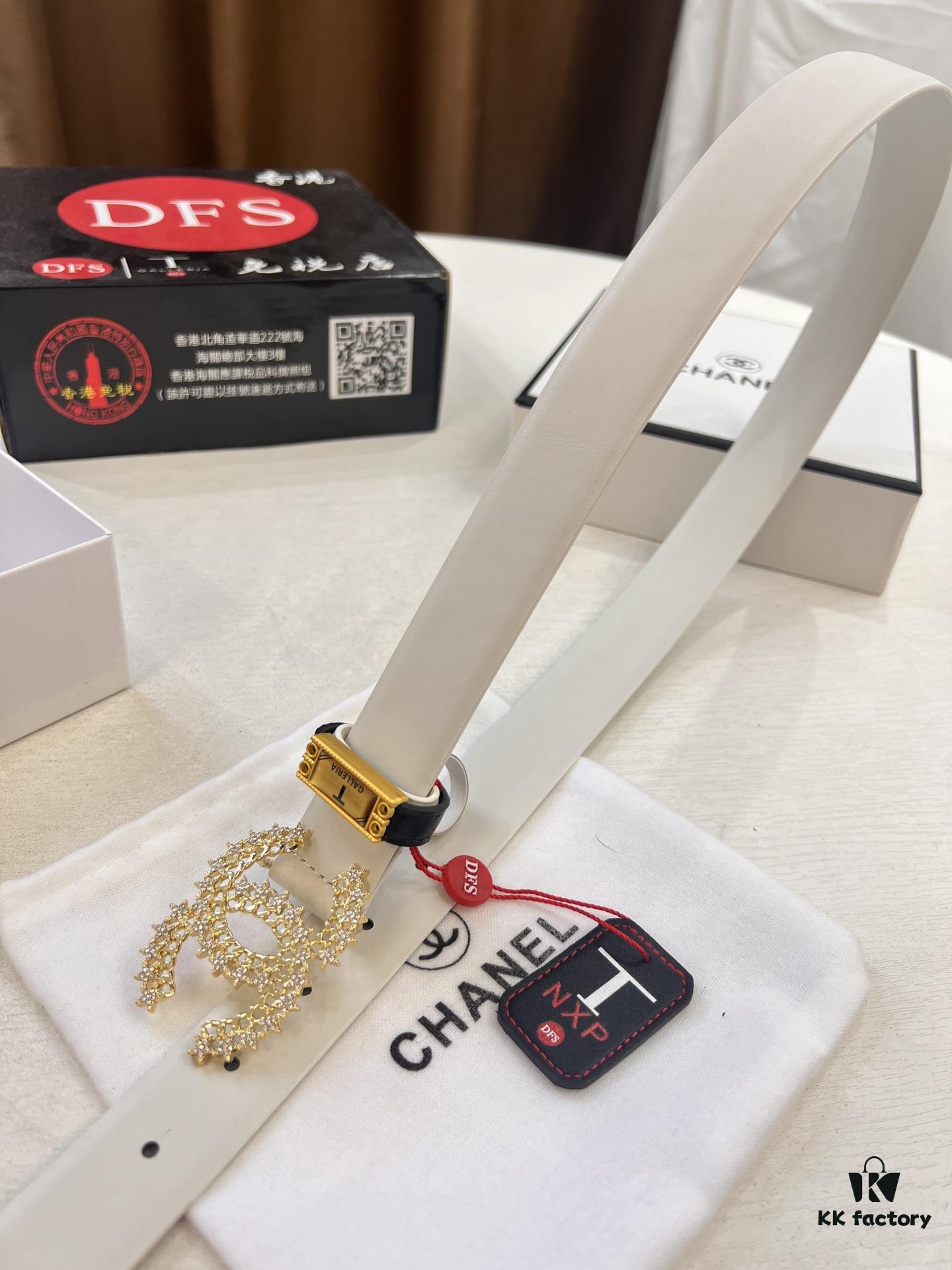 Chanel-style Women's Bag, Hong Kong Duty-Free T Gift Box 🎁 (NXP RFID Tag for Official Website Authentication, Genuine Anti-Counterfeit Chip)