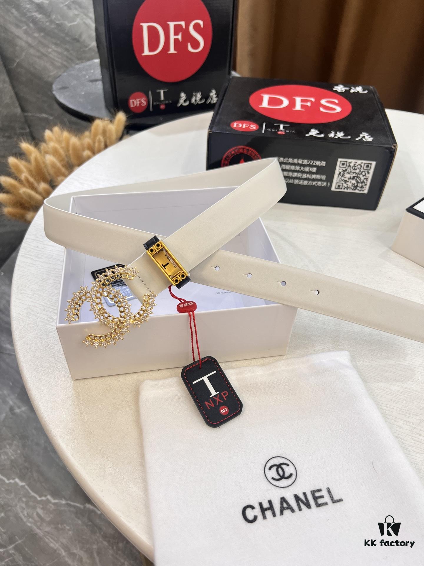 Chanel-style Women's Bag, Hong Kong Duty-Free T Gift Box 🎁 (NXP RFID Tag for Official Website Authentication, Genuine Anti-Counterfeit Chip)