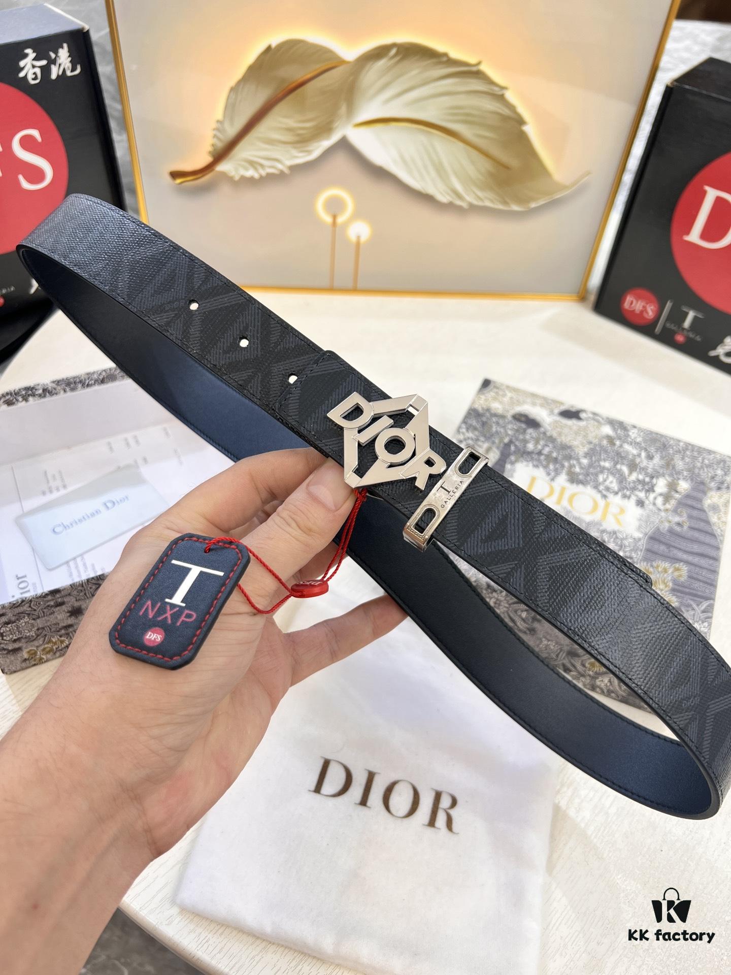 Dior D Belt, Hong Kong Duty-Free Gift Box 🎁 (NXP Tag with Anti-Counterfeit Chip, Verifiable on Official Website)