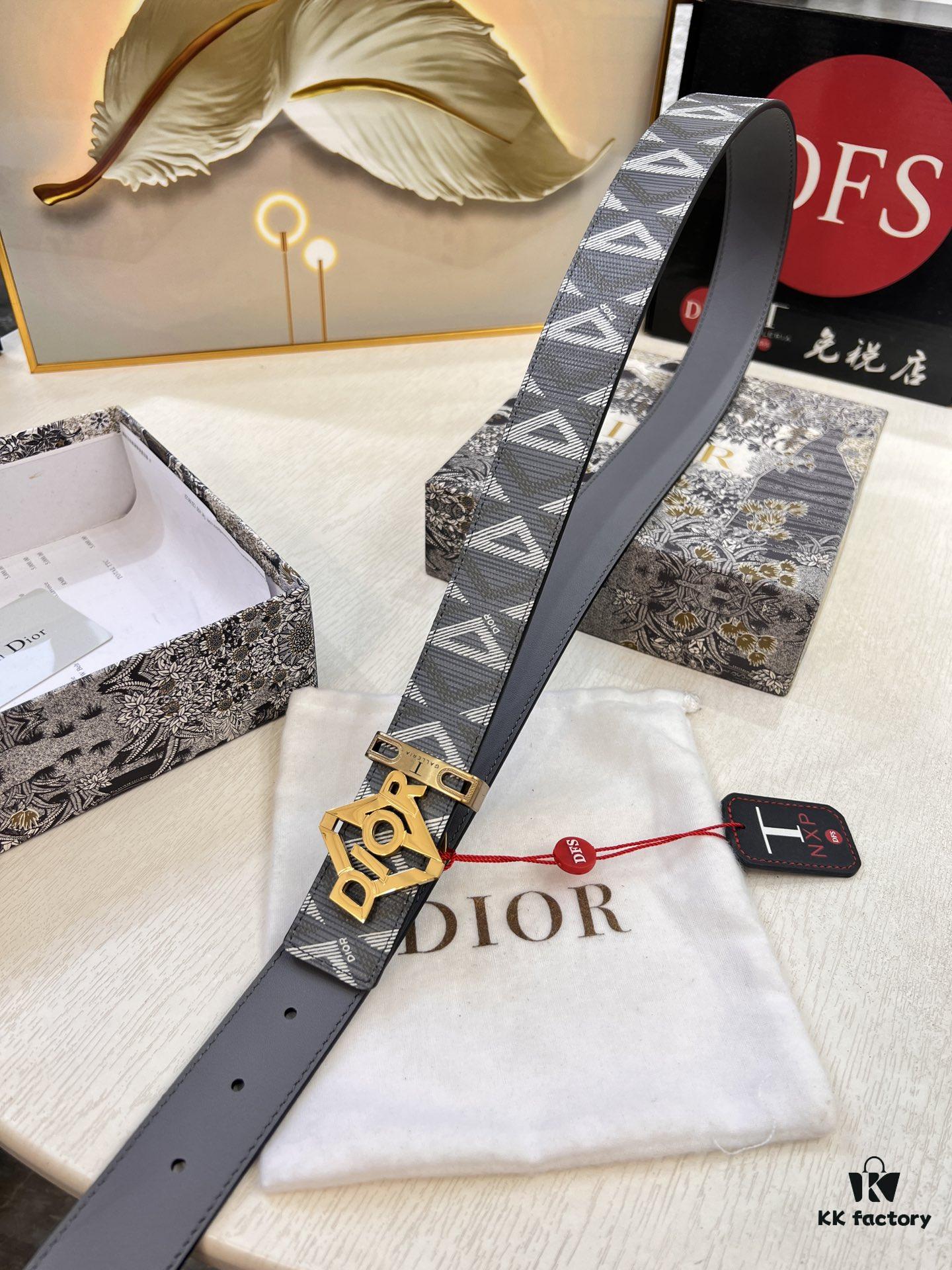 Dior D Belt, Hong Kong Duty-Free Gift Box (NXP Tag with Authenticity Chip Recognizable on Official Website)