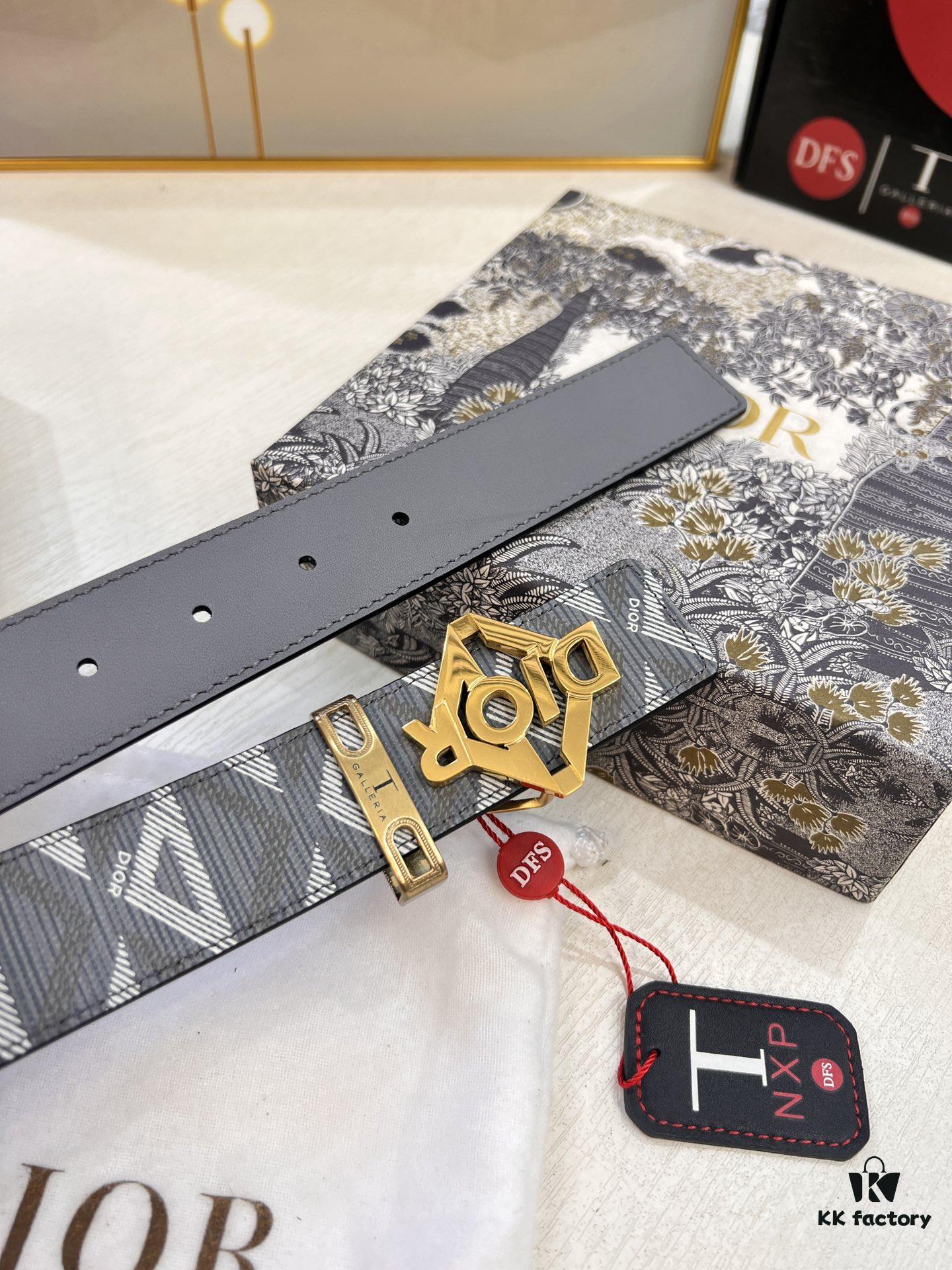 Dior D Belt, Hong Kong Duty-Free Gift Box (NXP Tag with Authenticity Chip Recognizable on Official Website)