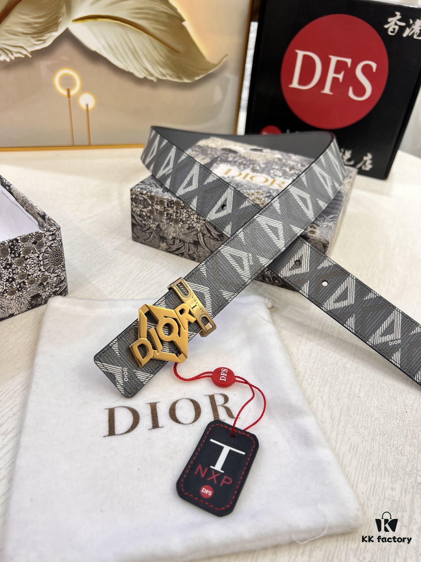Dior D Belt, Hong Kong Duty-Free Gift Box (NXP Tag with Authenticity Chip Recognizable on Official Website)