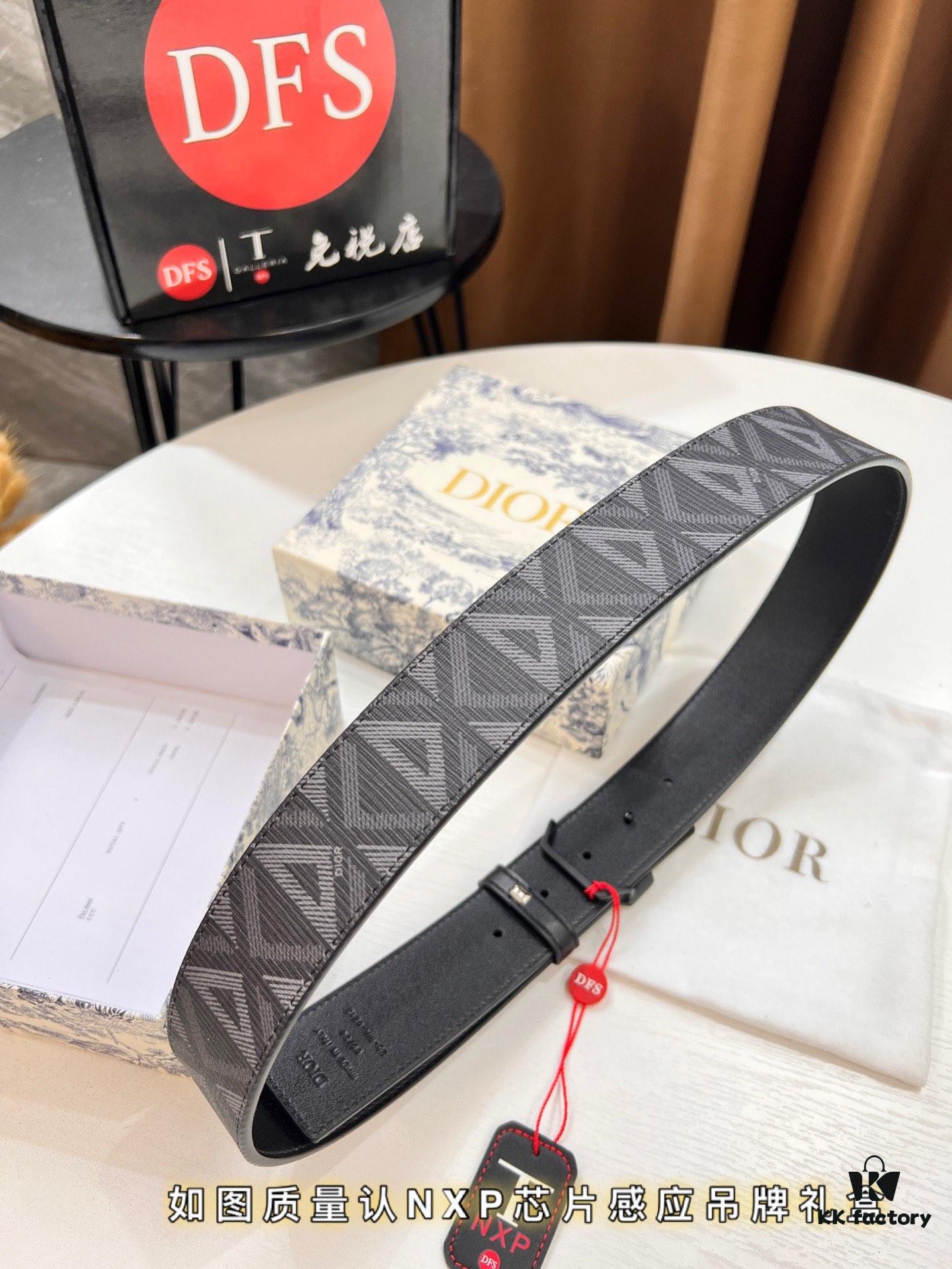 Dior D Belt, Hong Kong Duty-Free Gift Box (NXP Tag with Authenticity Chip Recognizable on Official Website)