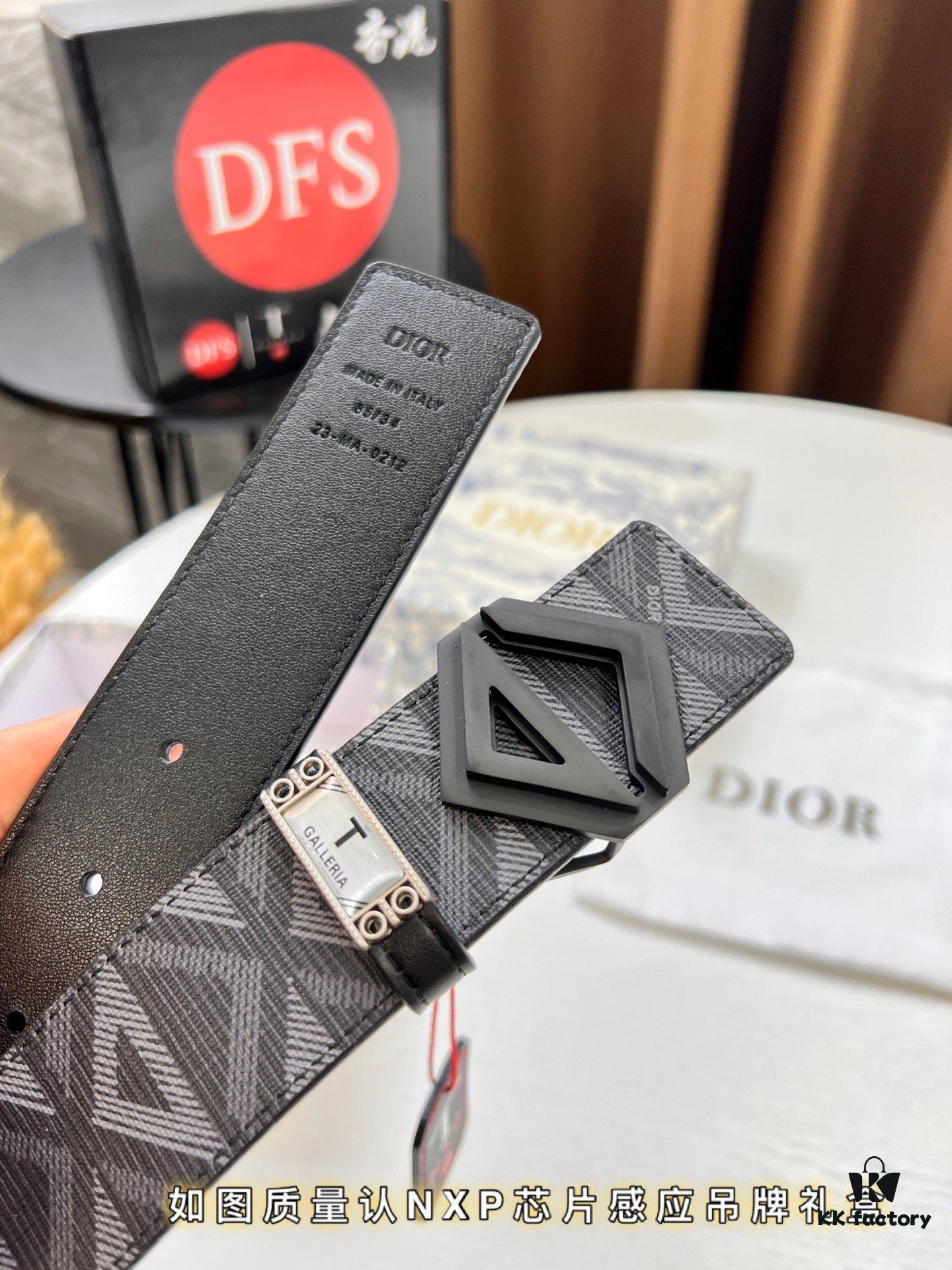 Dior D Belt, Hong Kong Duty-Free Gift Box (NXP Tag with Authenticity Chip Recognizable on Official Website)