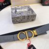 Dior D Belt, Hong Kong Duty-Free Gift Box 🎁 (NXP RFID Tag with Official Website Verification, Authentic Anti-Counterfeit Chip)