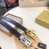 Burberry Automatic Buckle Belt, Genuine Top-Layer Calfskin, 3.5cm Width, Polished Stainless Steel Hardware, Slide-Adjustment Design