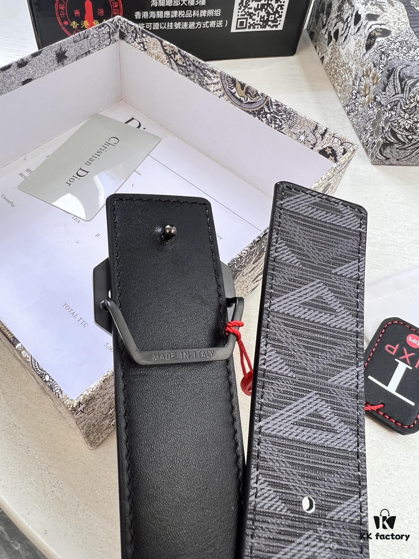 Dior D Belt, Hong Kong Duty-Free Gift Box 🎁 (NXP Tag with Anti-Counterfeit Chip, Verifiable on Official Website)