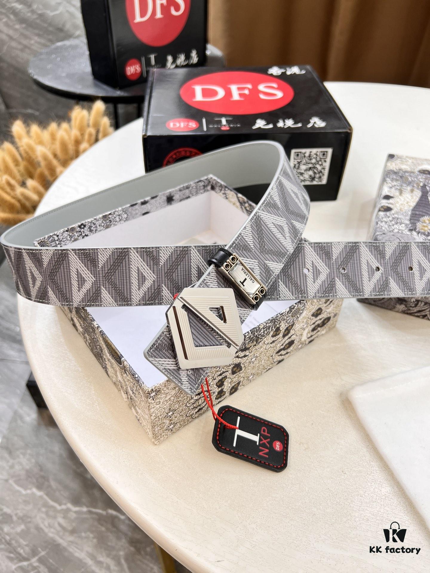 Dior D Belt, Hong Kong Duty-Free Gift Set (NXP RFID Tag with Official Website Verification, Authentic Anti-Counterfeit Chip)