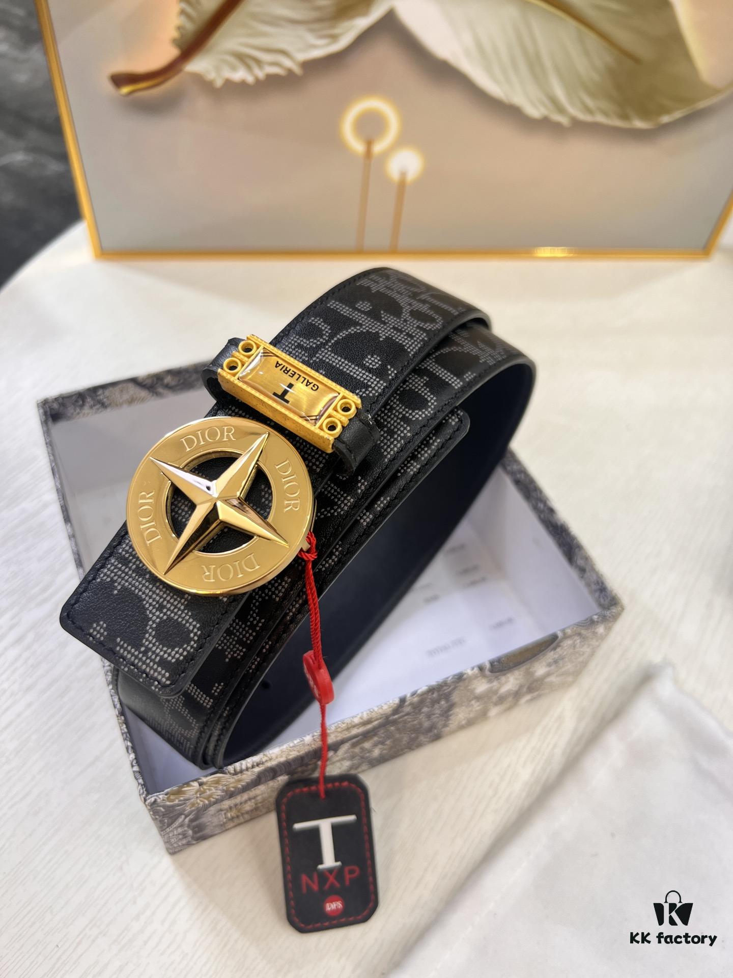 Dior D Belt, Hong Kong Duty-Free Gift Box 🎁 (NXP Tag with Anti-Counterfeit Chip, Verifiable on Official Website)