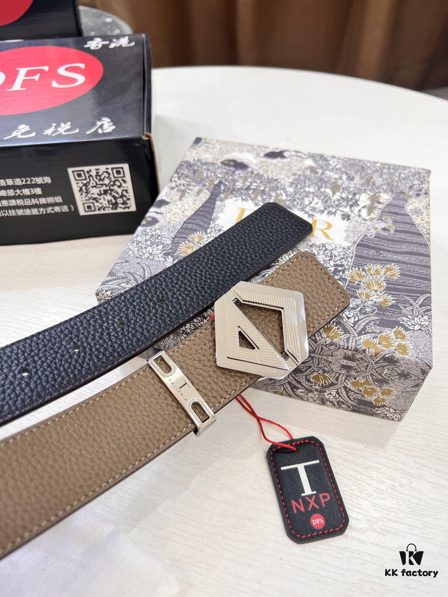 Dior D Belt, Hong Kong Duty-Free Gift Set (NXP Tag with Anti-Counterfeit Chip, Authentic Verification Enabled)