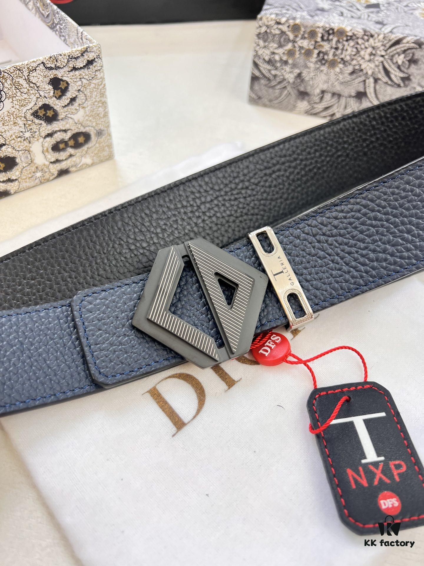 Dior D Belt, Hong Kong Duty-Free Gift Box 🎁 (NXP Tag with Anti-Counterfeit Chip, Official Website Verifiable)