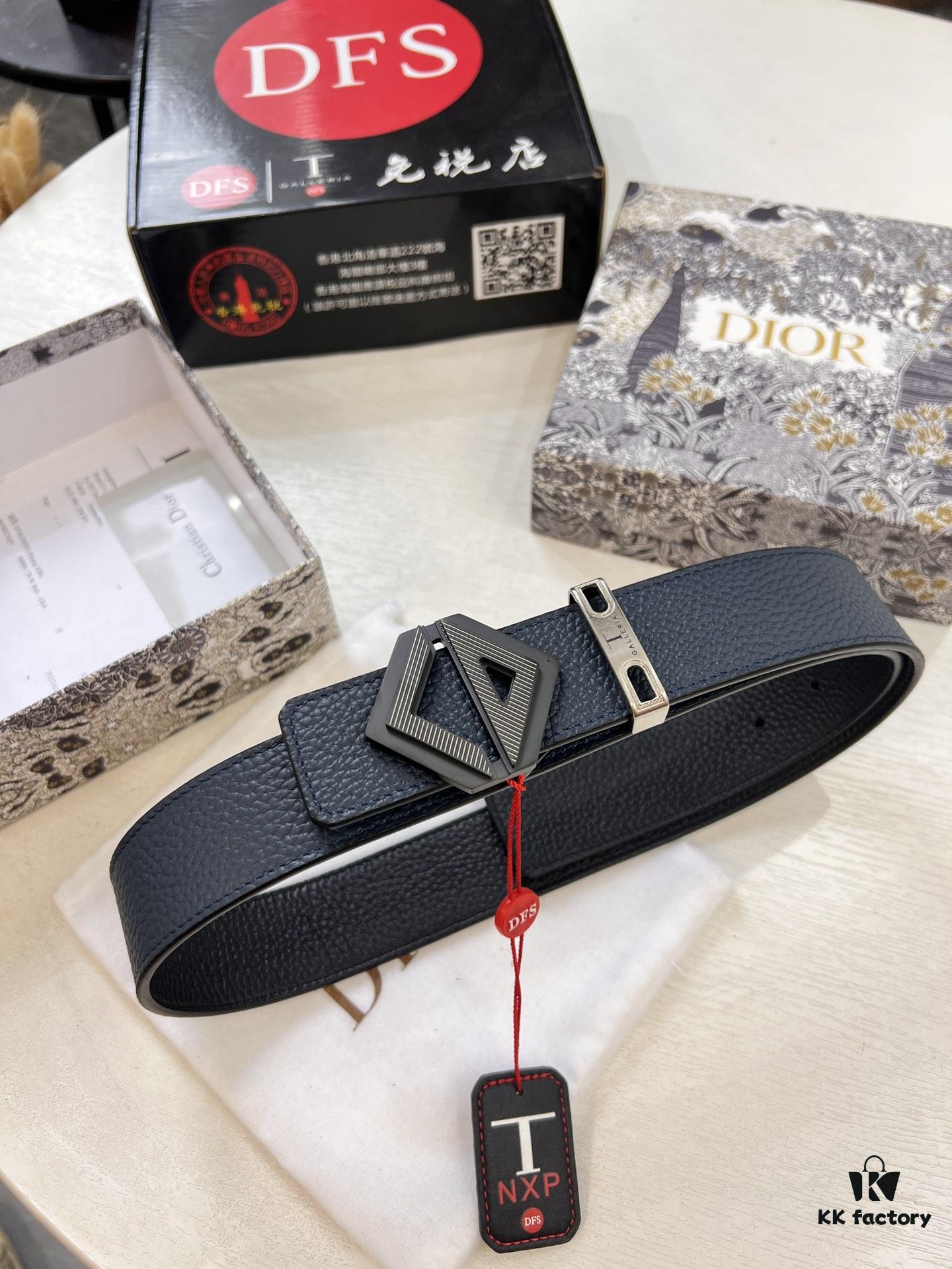 Dior D Belt, Hong Kong Duty-Free Gift Box 🎁 (NXP Tag with Anti-Counterfeit Chip, Official Website Verifiable)