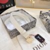 Dior Women's Leather Belt, Imported French Leather, 3.0cm Width, High-Ion Plated Stainless Steel Buckle, Anti-Counterfeit Chip Verified