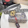 Dior D Belt, Hong Kong Duty-Free Gift Set (NXP RFID Tag with Official Website Verification, Authentic Anti-Counterfeit Chip)