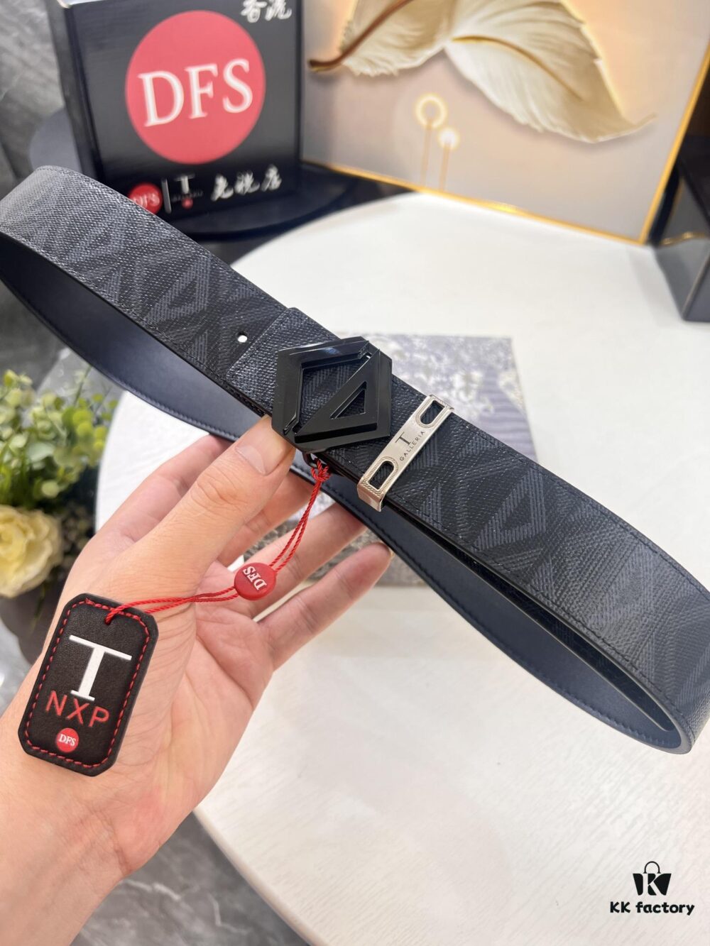 Dior D Belt, Hong Kong Duty-Free Gift Box (NXP Tag with Authenticity Chip Recognizable on Official Website)