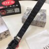 Shop Owner Recommended Trumpet Trumpet Dior Unisex Belt, Latest Couple's Style, Original Imported Embroidered Custom Fabric, Full-Grain Cowhide Leather with Lychee Texture, ZP Synchronized Polished Buckle Hardware, 3.5cm Width