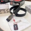 Dior D Belt, Hong Kong Duty-Free Gift Box 🎁 (NXP RFID Tag with Official Website Verification, Authentic Anti-Counterfeit Chip)
