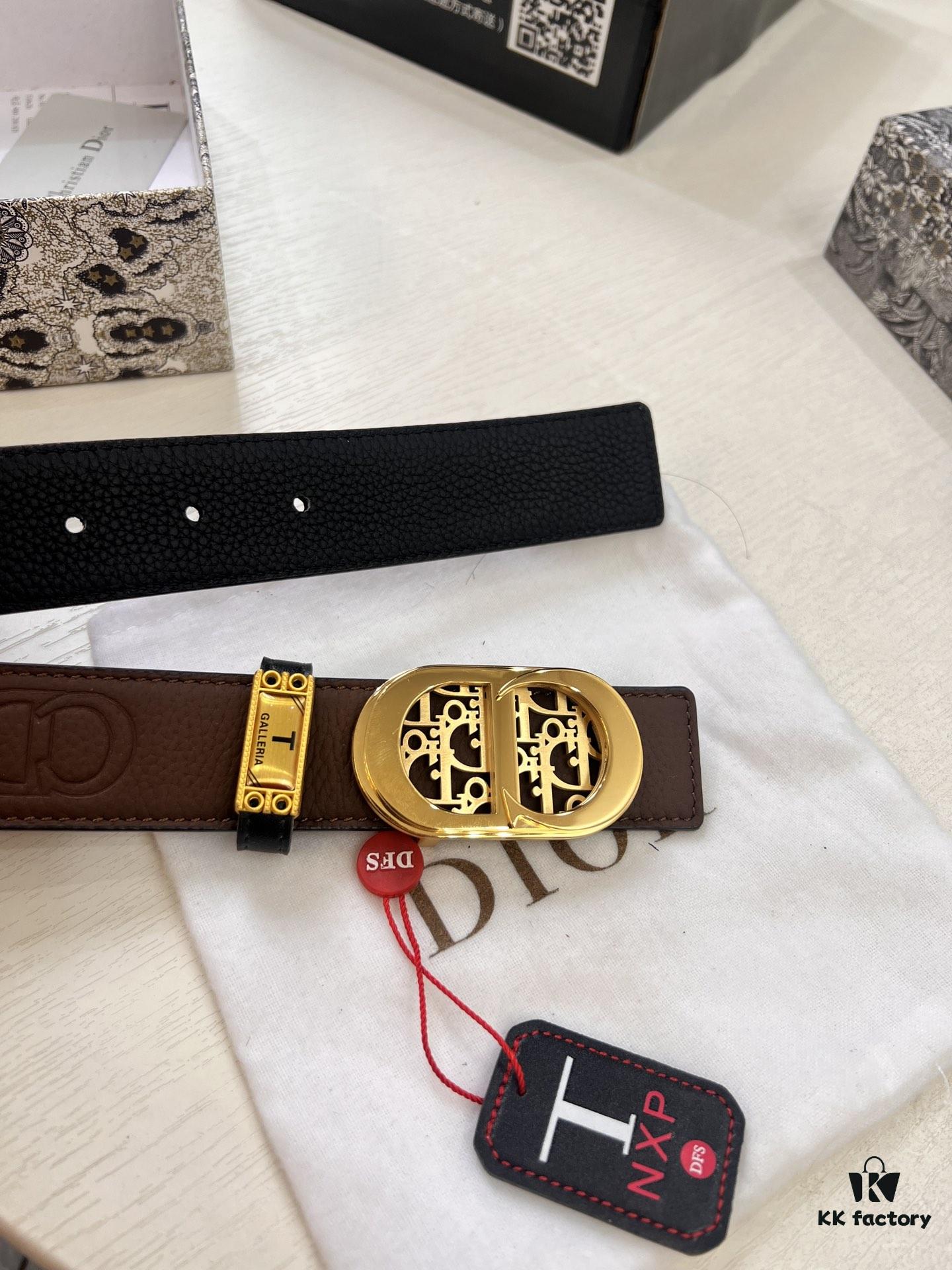 Dior D Belt, Hong Kong Duty-Free Gift Set (NXP Tag with Authentic Website Verification, Genuine Anti-Counterfeit Chip)