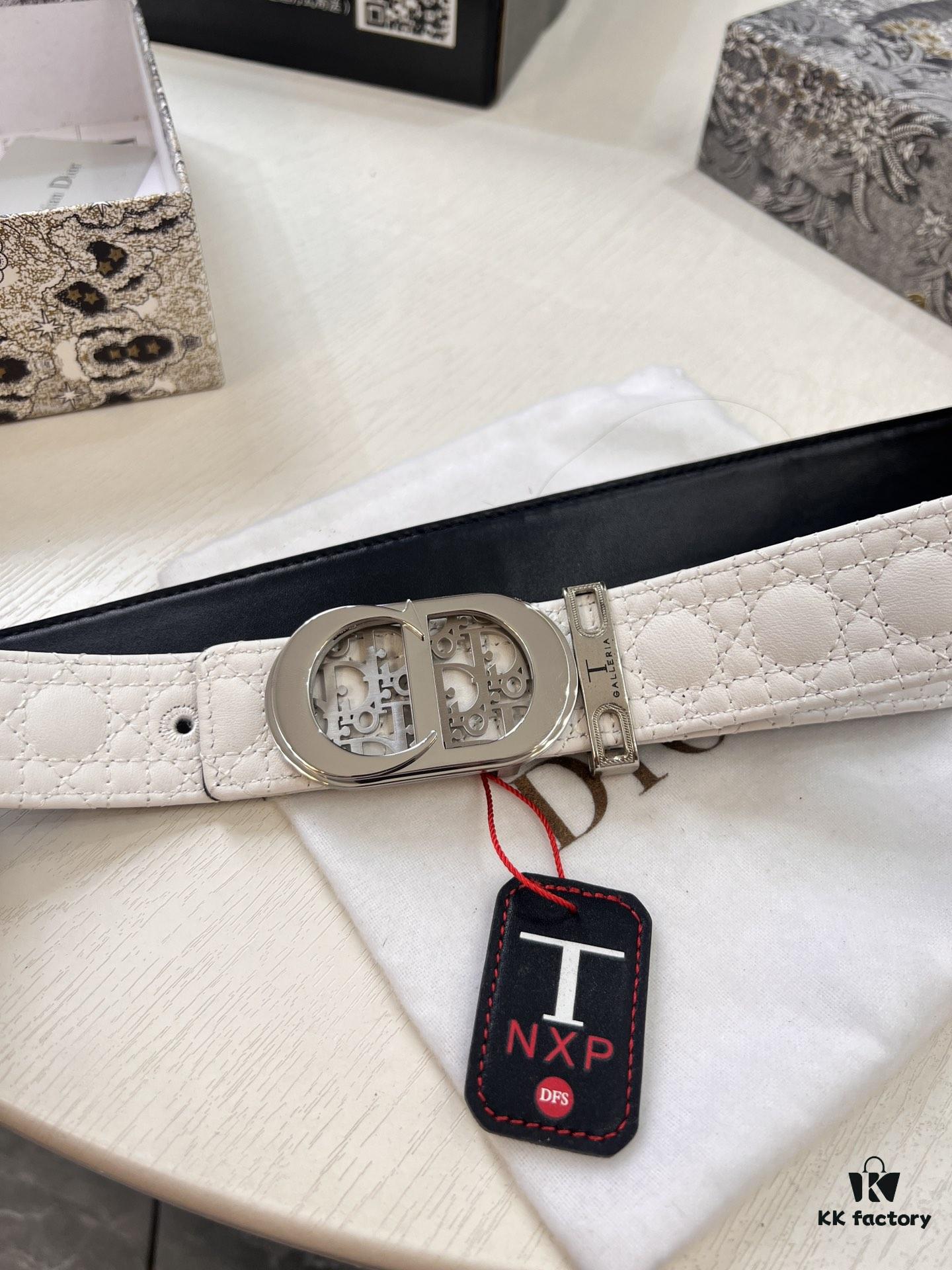 Dior D Belt, Hong Kong Duty-Free T Gift Box (NXP Tag with Authenticity Chip Recognizable on Official Website)
