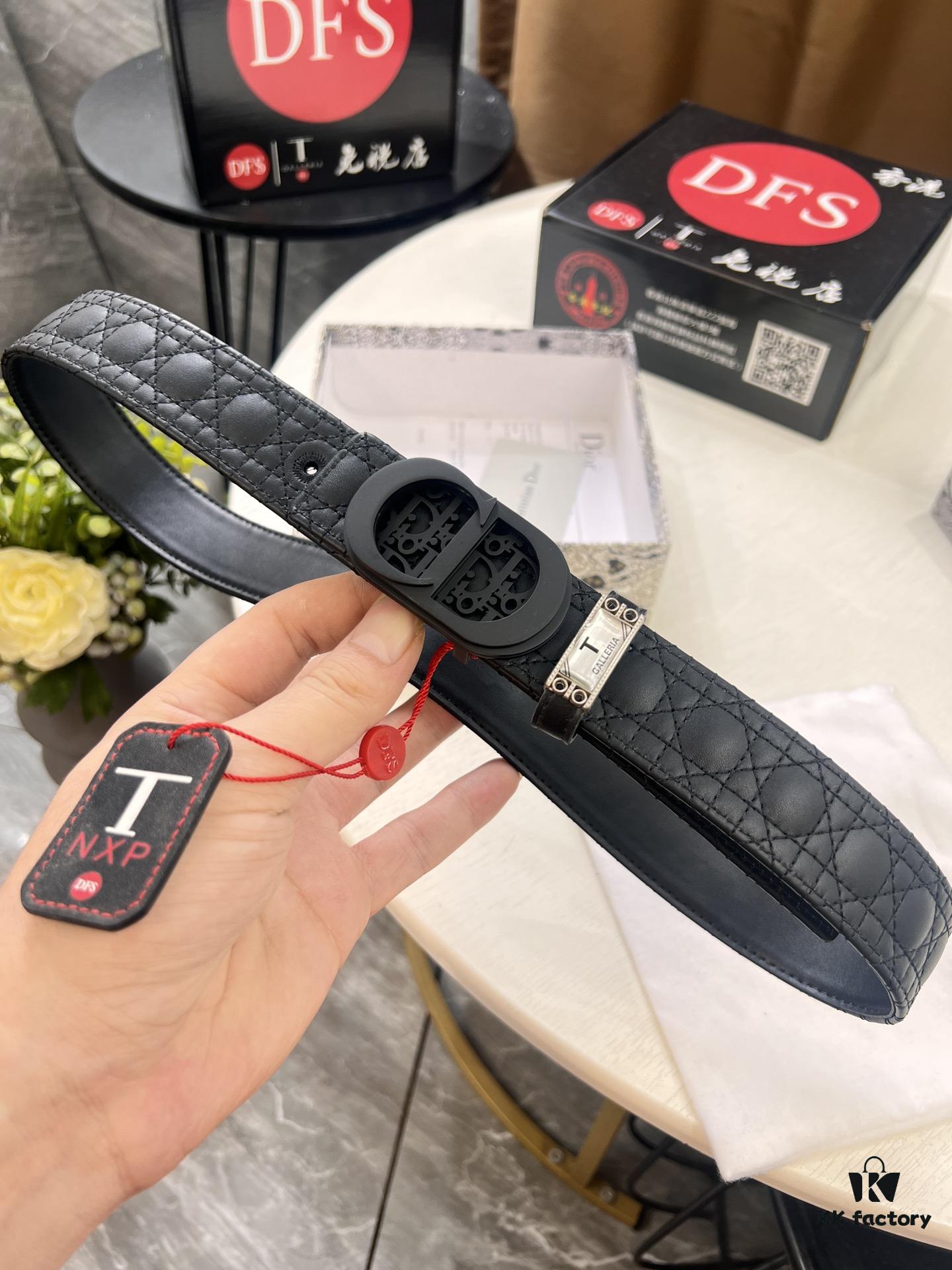 Dior D Belt, Hong Kong Duty-Free Gift Box 🎁 (NXP Tag with Anti-Counterfeit Chip, Verifiable on Official Website)