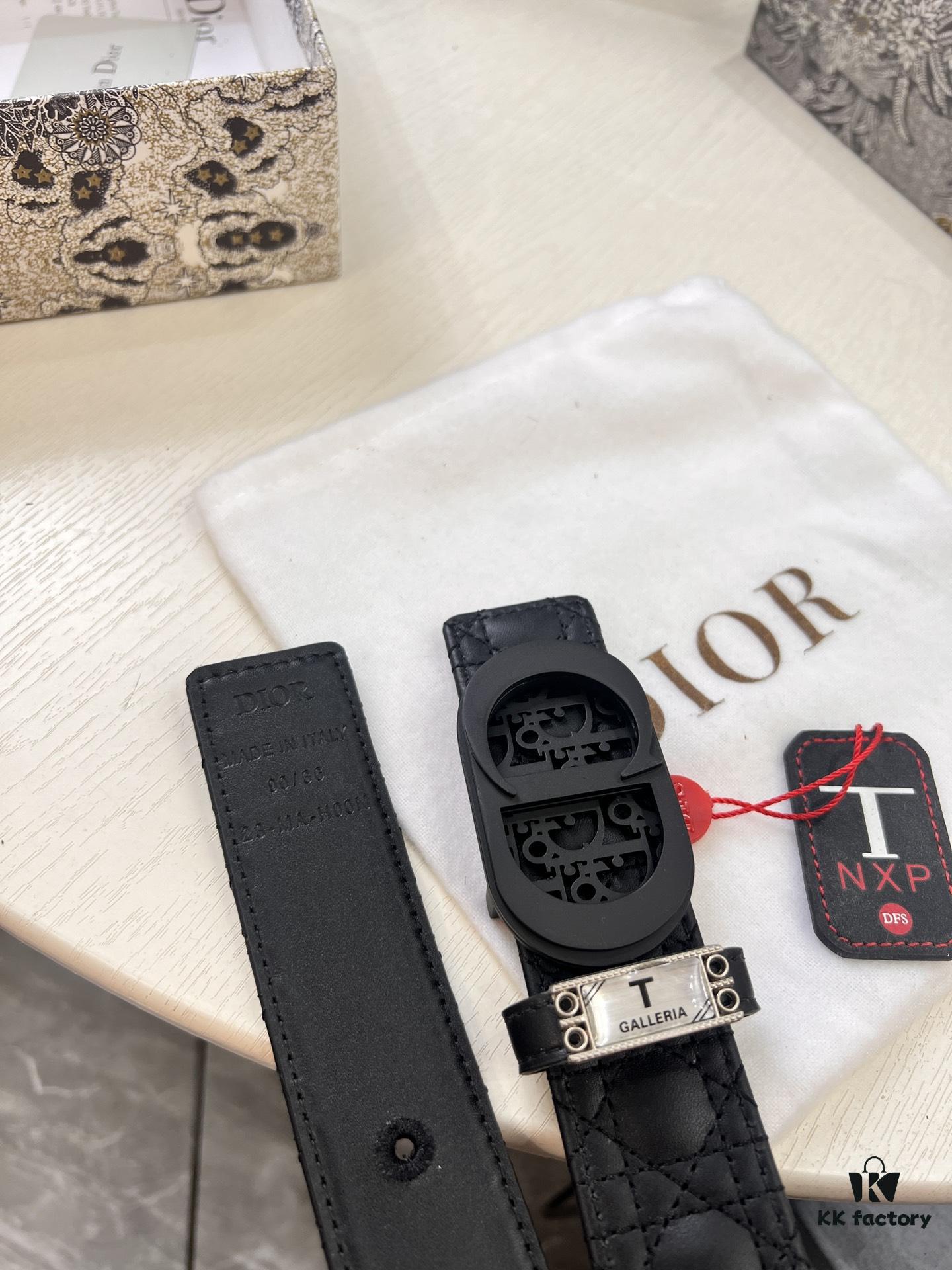 Dior D Belt, Hong Kong Duty-Free Gift Box 🎁 (NXP Tag with Anti-Counterfeit Chip, Verifiable on Official Website)