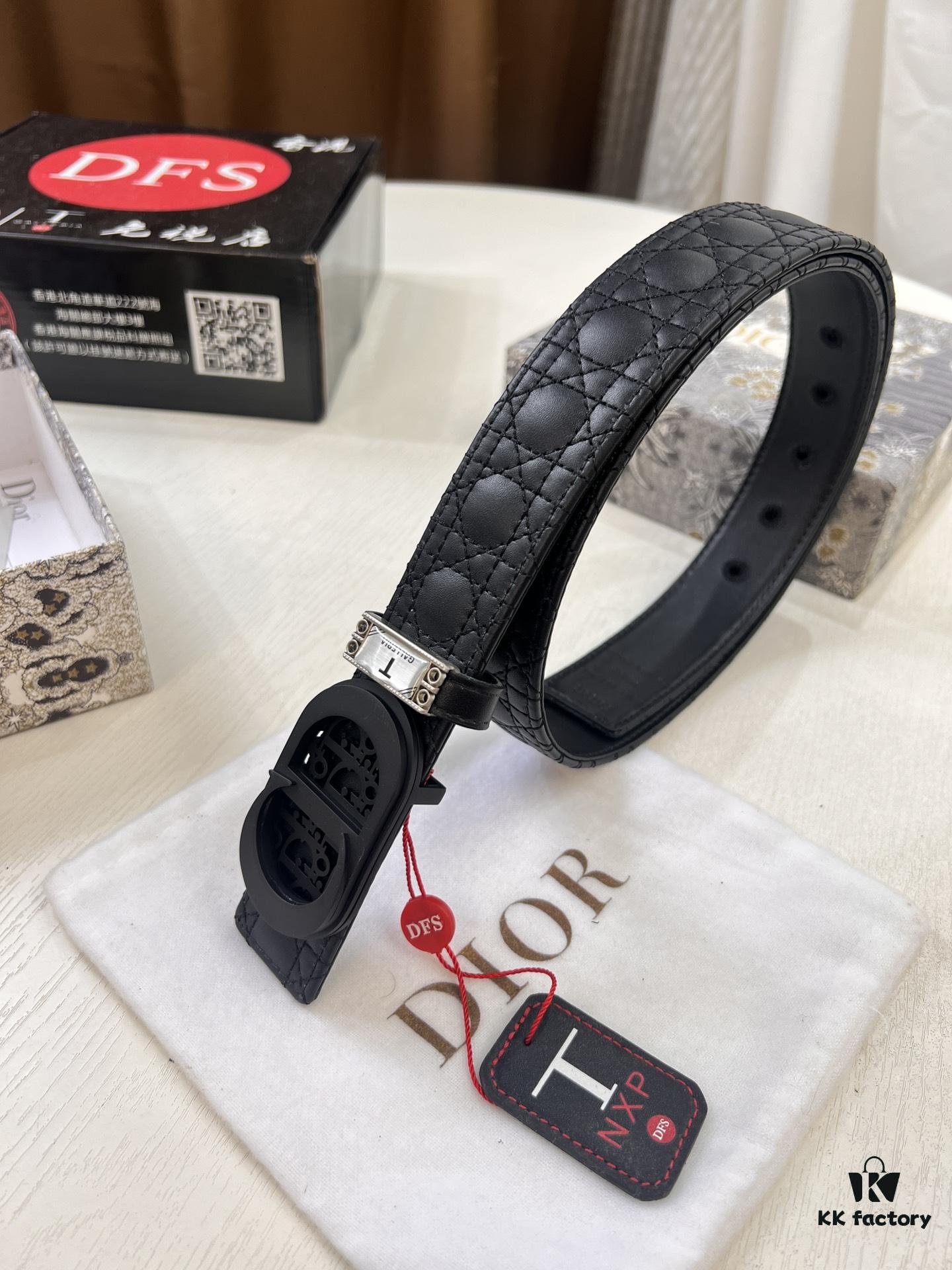 Dior D Belt, Hong Kong Duty-Free Gift Box 🎁 (NXP Tag with Anti-Counterfeit Chip, Verifiable on Official Website)