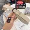 Dior D Belt, Hong Kong Duty-Free Gift Box 🎁 (NXP RFID Tag with Official Website Authentication, Genuine Anti-Counterfeit Chip), Stainless Steel Polished Hardware, Electroplated Finish, Unisex Design