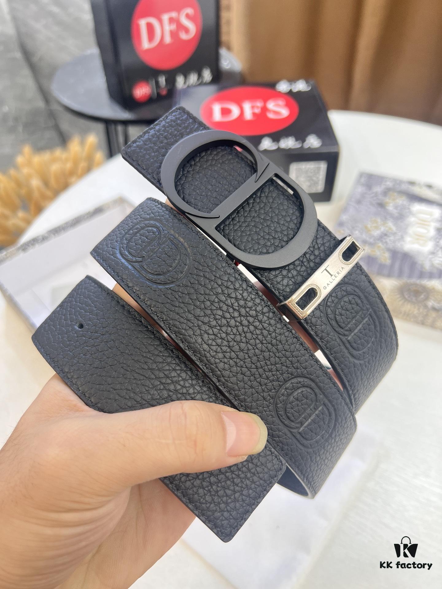 Dior D Belt, Hong Kong Duty-Free Gift Box 🎁 (NXP RFID Tag with Official Website Verification, Authentic Anti-Counterfeit Chip)