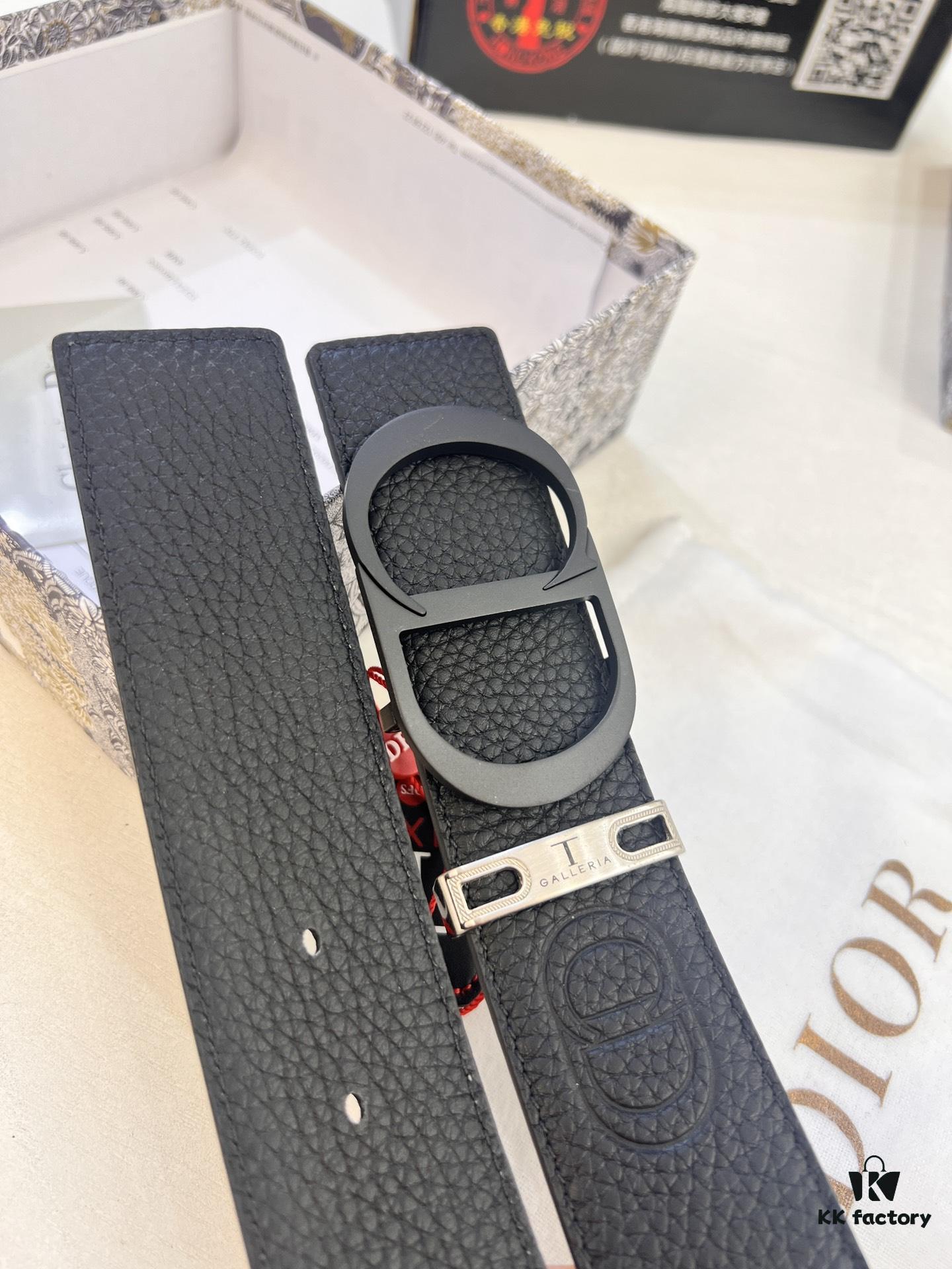 Dior D Belt, Hong Kong Duty-Free Gift Box 🎁 (NXP RFID Tag with Official Website Verification, Authentic Anti-Counterfeit Chip)