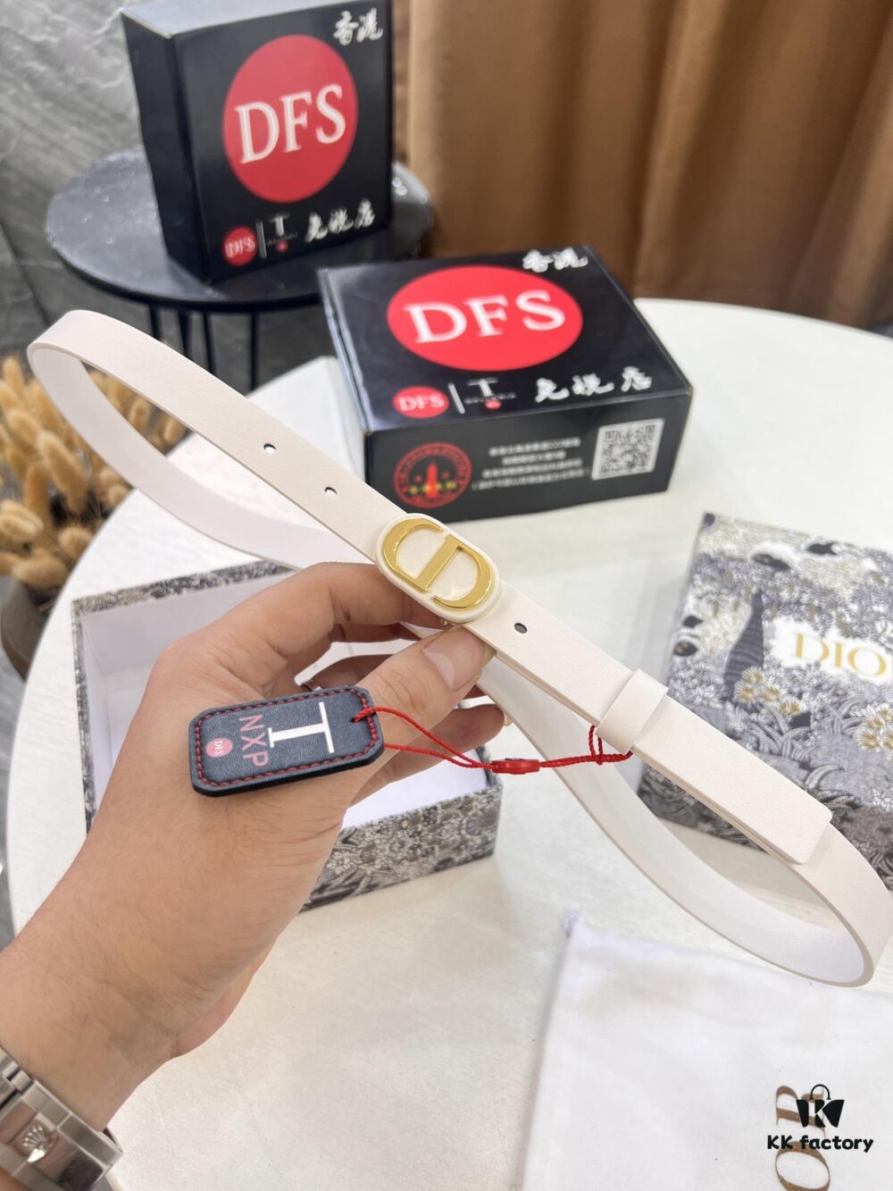 Dior Women's Leather Belt, Influencer Favorite, Store Owner Recommended, 2.0 cm Width, Premium Imported Leather, ZP-Synchronized CD Hardware