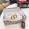 Dior Women's Leather Belt, Popular Style, Official Website Version, 2.0 cm Width, Original Imported Leather, Matching CD Hardware