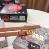 Influencer Favorite, Shop Owner Recommended - Dior Women's Leather Belt, Trending Style, Genuine Imported Leather, ZP-Synchronized CD Hardware, 2.0 cm Width