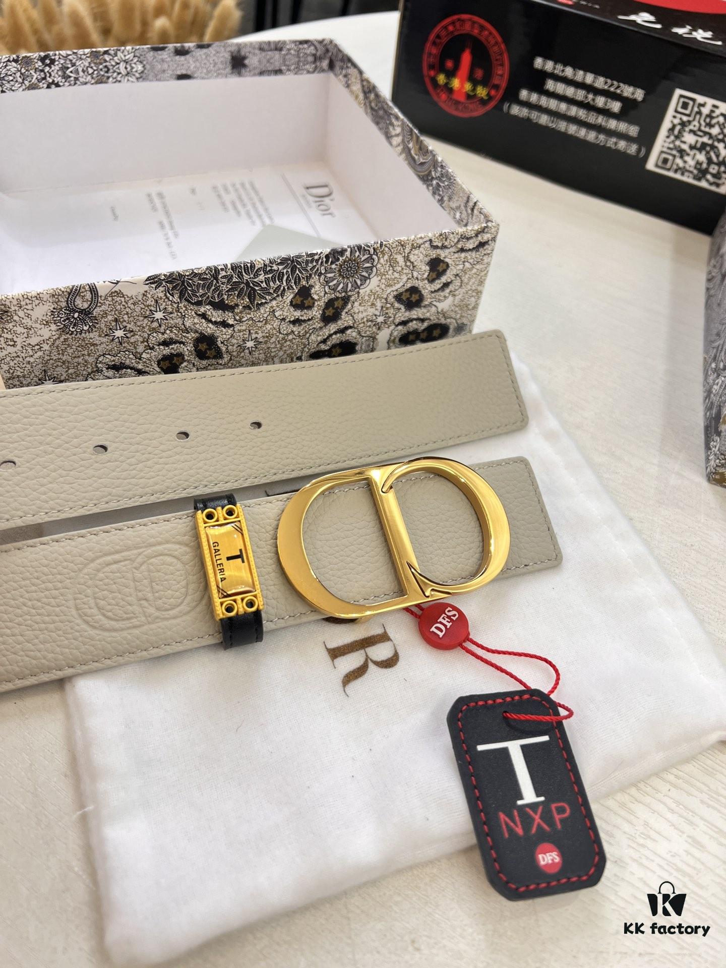 Dior D Belt, Hong Kong Duty-Free T Gift Box (NXP Tag with Authenticity Chip Recognizable on Official Website)