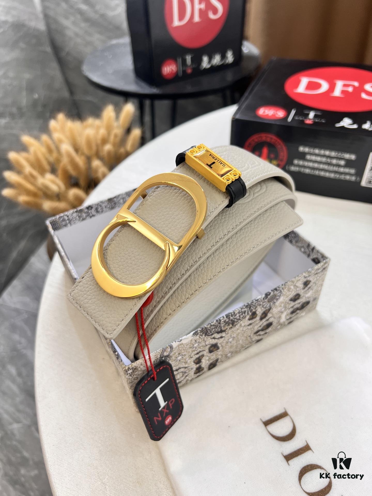 Dior D Belt, Hong Kong Duty-Free T Gift Box (NXP Tag with Authenticity Chip Recognizable on Official Website)