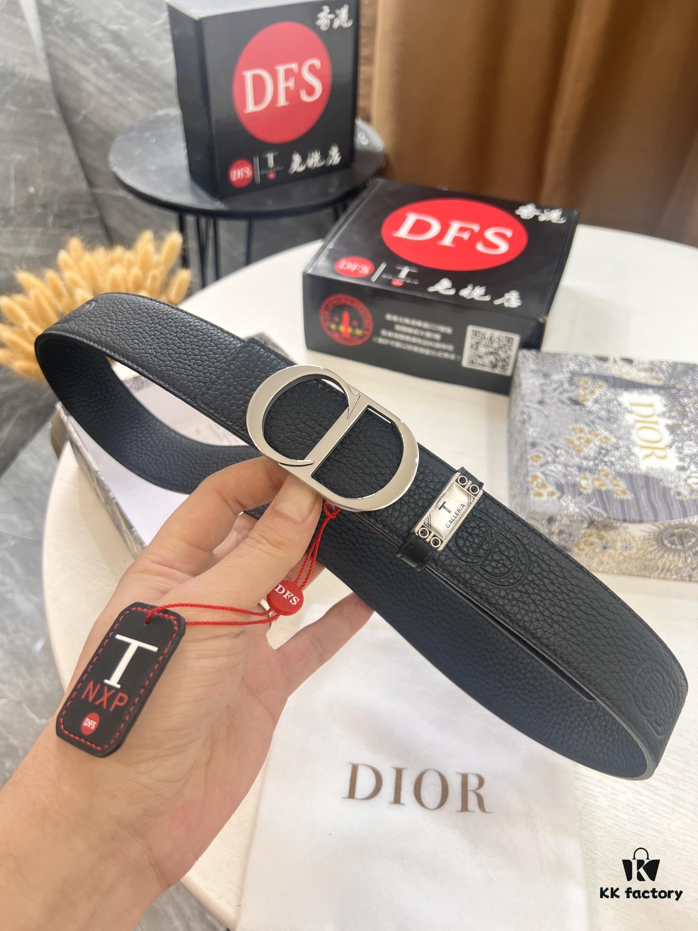 Dior D Belt, Hong Kong Duty-Free Gift Set (NXP Tag with Anti-Counterfeit Chip, Official Website Verifiable)