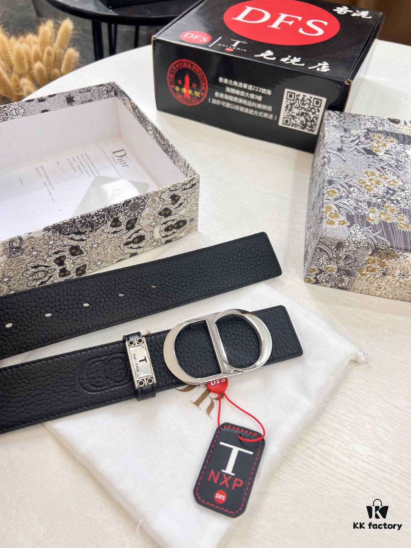 Dior D Belt, Hong Kong Duty-Free Gift Set (NXP Tag with Anti-Counterfeit Chip, Official Website Verifiable)