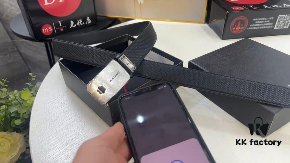 Montblanc Men's Automatic Series, Top-Grade Full-Grain Leather, Authentic Synchronized Movement, Original Factory Leather