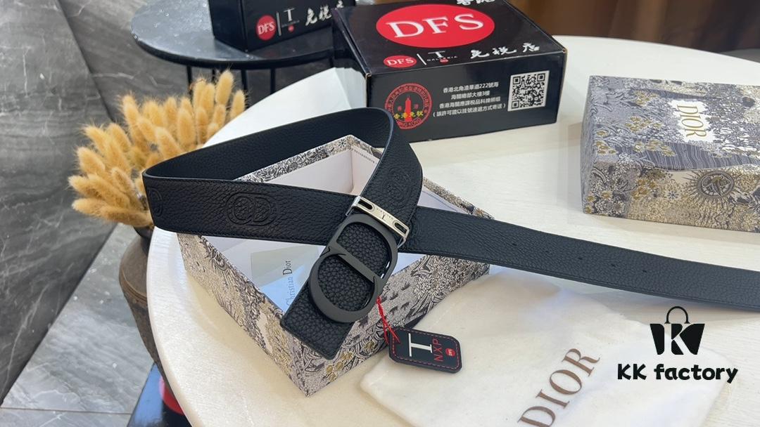 Dior Unisex Series, Imported Crisply Embossed Double-Sided Leather Goods