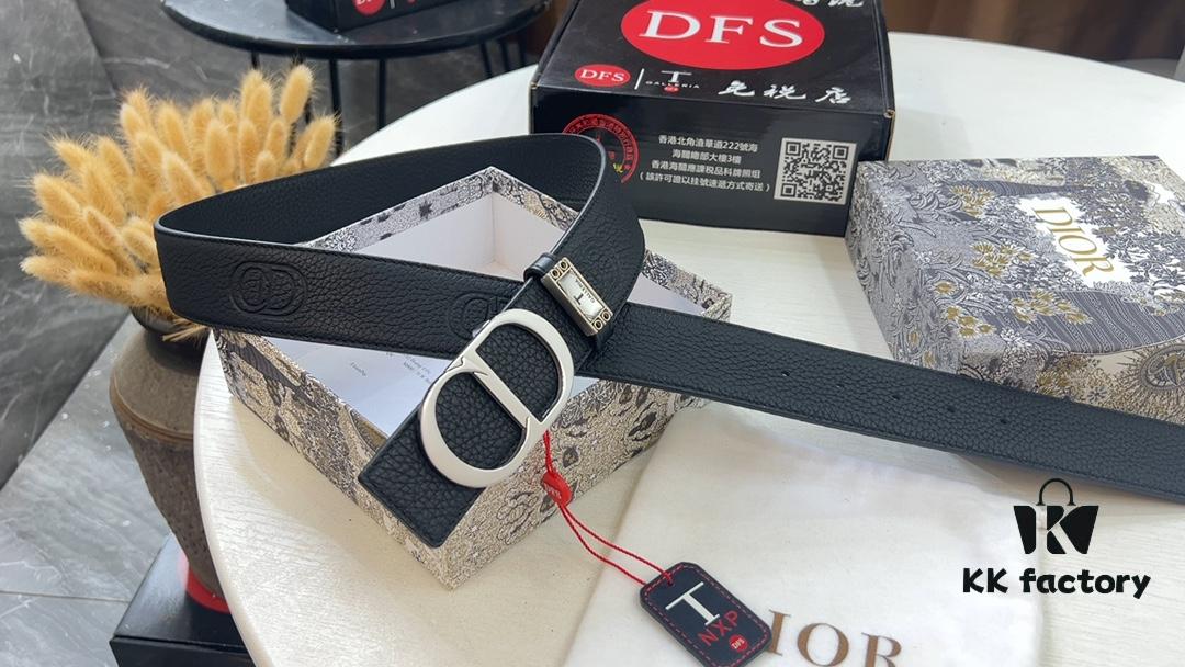 Dior Unisex Series, Imported Crisply Embossed Double-Sided Leather Goods