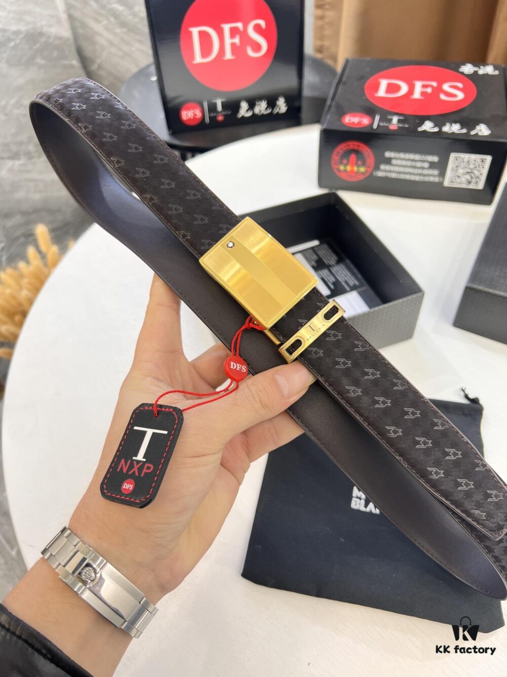 Top-Quality Original Leather Belt, Genuine Hong Kong Duty-Free T Gift Box (NXP Hangtag with Authenticity Chip Recognizable on Official Website), Montblanc Stainless Steel Hardware, Automatic Star Buckle Series, High-Ion Plating for Fade Resistance: Zegna