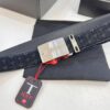 Top-tier Genuine Leather Belt, Original Factory Hong Kong Duty-Free T Gift Box (NXP Hang Tag with Verifiable Anti-Counterfeit Chip Recognizable on Official Website), Montblanc Stainless Steel Hardware, Automatic Star Buckle Series, High-Ion Plating for Fade Resistance: Zegna