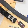 Top-Tier Louis Vuitton LV Belt, Authentic Stainless Steel Hardware, French Box Calf Leather, 3.8cm Width